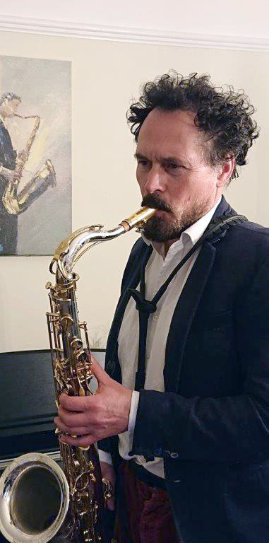 Playing sax